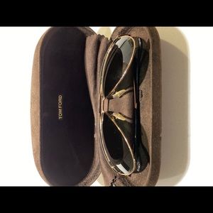 Tom Ford Men’s Gold & Black Aviator CHIC CLASSIC
